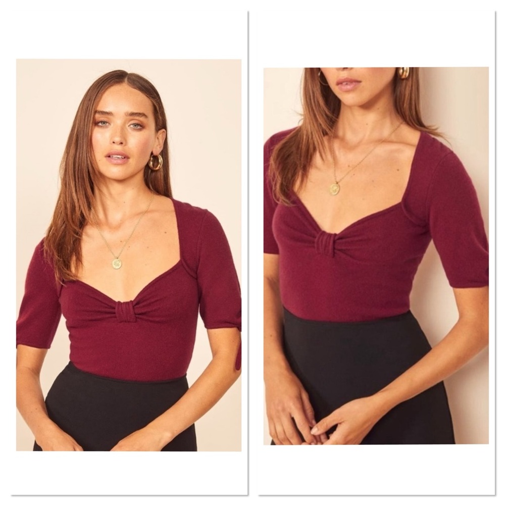 Reformation cashmere top XS